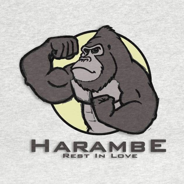 #1 HARAMBE CARTOON by digambarin